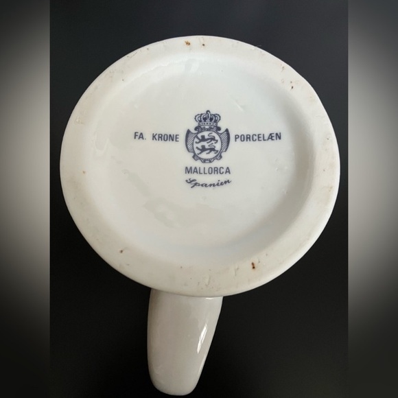 FA Krone Porcelain Stein Mug Mallorca Spanien - Picture 7 of 9